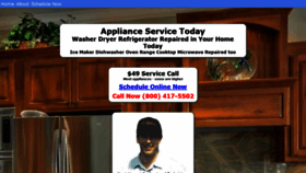 What A1-appliance.com website looked like in 2020 (4 years ago)