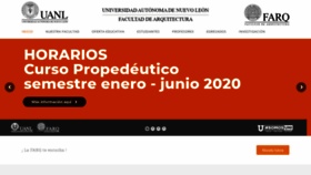 What Arquitectura.uanl.mx website looked like in 2020 (4 years ago)