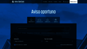 What Avisooportuno.mx website looked like in 2020 (4 years ago)