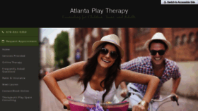 What Atlantaplaytherapy.com website looked like in 2020 (4 years ago)