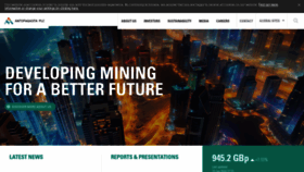 What Antofagasta.co.uk website looked like in 2020 (5 years ago)