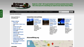 What Arizonahiking.org website looked like in 2020 (4 years ago)