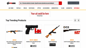 What Allfirearms.ca website looked like in 2020 (4 years ago)