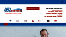 What Aircaresystemsal.com website looked like in 2020 (4 years ago)