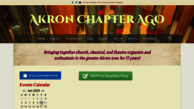 What Akronago.org website looked like in 2020 (4 years ago)