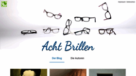 What Achtbrillen.de website looked like in 2020 (4 years ago)