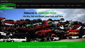 What Assingtonautos.co.uk website looked like in 2020 (4 years ago)