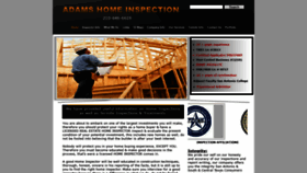 What Adamsinspectionservice.com website looked like in 2020 (4 years ago)