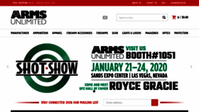 What Armsunlimited.com website looked like in 2020 (5 years ago)