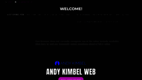 What Andykimbel.com website looked like in 2020 (4 years ago)