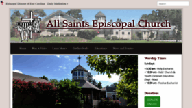What Allsaintsobx.org website looked like in 2020 (4 years ago)