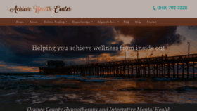 What Achievehealthcenter.com website looked like in 2020 (4 years ago)