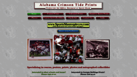 What Alabamacrimsontideprints.com website looked like in 2020 (4 years ago)