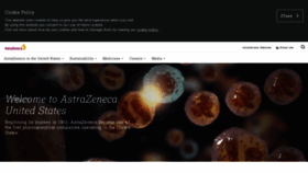 What Astrazeneca-us.com website looked like in 2020 (4 years ago)