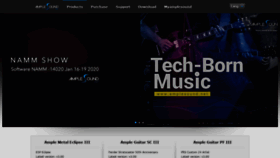 What Amplesound.net website looked like in 2020 (4 years ago)