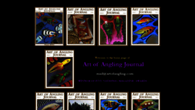 What Artofangling.com website looked like in 2020 (4 years ago)