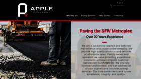 What Applepavementservices.com website looked like in 2020 (4 years ago)