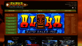 What Alohaautosales.com website looked like in 2020 (4 years ago)