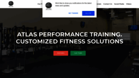 What Atlasperformancetraining.com website looked like in 2020 (4 years ago)