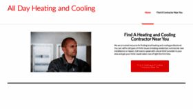 What Alldayheatingandcooling.com website looked like in 2020 (4 years ago)