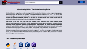 What Alphacodingskills.com website looked like in 2020 (4 years ago)