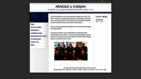 What Arnoldandkadjan.com website looked like in 2020 (4 years ago)