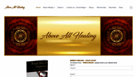 What Aboveallhealing.com website looked like in 2020 (5 years ago)