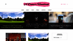 What Adameshandbook.com website looked like in 2020 (4 years ago)