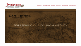 What Avonworth-history.org website looked like in 2020 (4 years ago)