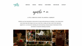 What Agathi.co website looked like in 2020 (4 years ago)