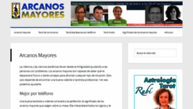 What Arcanosmayores.es website looked like in 2020 (4 years ago)