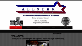 What Allstarappliancerepairllc.com website looked like in 2020 (4 years ago)