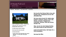 What Ahousefull.com website looked like in 2020 (4 years ago)