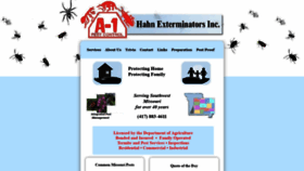 What A-1pestcontrol.com website looked like in 2020 (4 years ago)