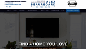 What Alexbeauregard.com website looked like in 2020 (4 years ago)