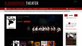 What Albuquerque-theater.com website looked like in 2020 (4 years ago)