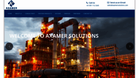 What Axamersolutions.com website looked like in 2020 (4 years ago)
