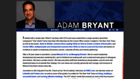 What Adambryantbooks.com website looked like in 2020 (4 years ago)