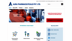 What Aurapharma.com website looked like in 2020 (4 years ago)