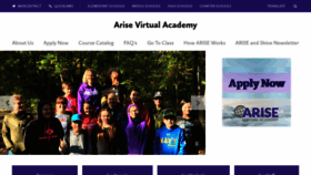 What Ariseva.com website looked like in 2020 (4 years ago)