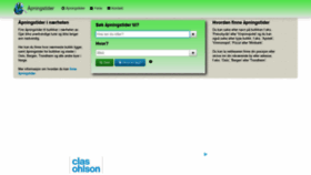 What Apningstider.info website looked like in 2020 (5 years ago)