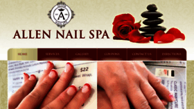 What Allennailspa.com website looked like in 2020 (4 years ago)