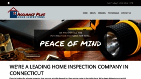 What Accuracyplushomeinspectionsct.com website looked like in 2020 (4 years ago)