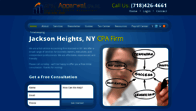 What Aggarwalcpa.com website looked like in 2020 (4 years ago)