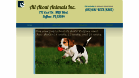 What Allaboutanimals.biz website looked like in 2020 (4 years ago)