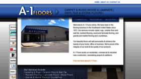 What A-1floors.com website looked like in 2020 (4 years ago)