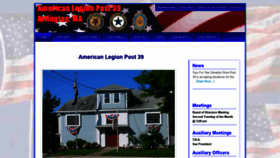 What Arlingtonpost39.com website looked like in 2020 (4 years ago)