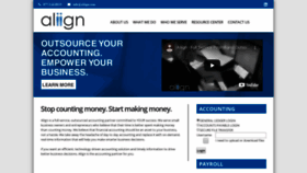 What Aliign.com website looked like in 2020 (4 years ago)