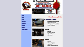 What Allamericanmechanical.com website looked like in 2020 (4 years ago)