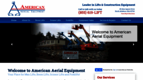 What Americanaerialequipment.com website looked like in 2020 (4 years ago)